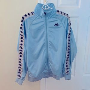 Rare Unisex Light Blue Kappa Track Jacket